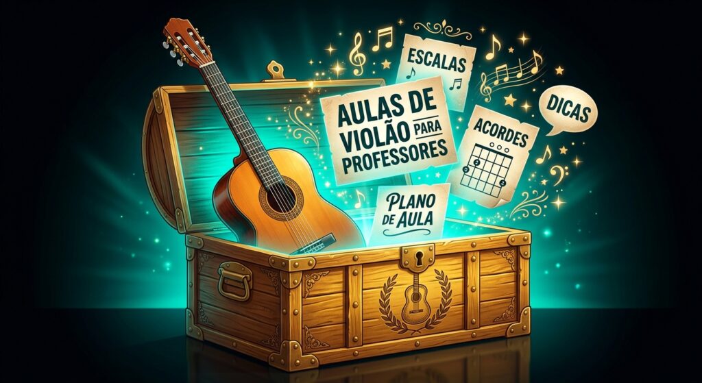 Tocando violão com método simplificado